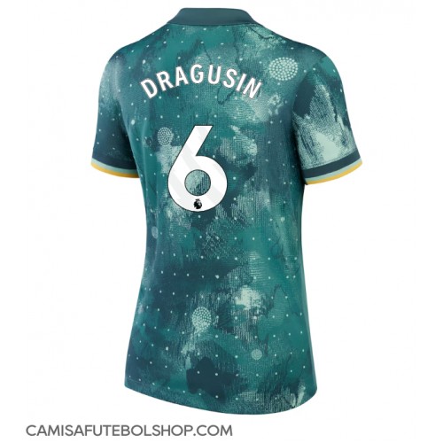 Camisa de time de futebol Tottenham Hotspur Radu Dragusin #6 Replicas 3º Equipamento Feminina 2024-25 Manga Curta